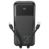 XO PR249 POWERBANK PD 20W + QC 22.5W ΜΕ ΕΝΣΩΜΑΤΩΜΕΝΟ ΚΑΛΩΔΙΟ TYPE-C ΚΑΙ LIGHTNING , ΟΘΟΝΗ, 20000mAh , ΜΑΥΡΟ
