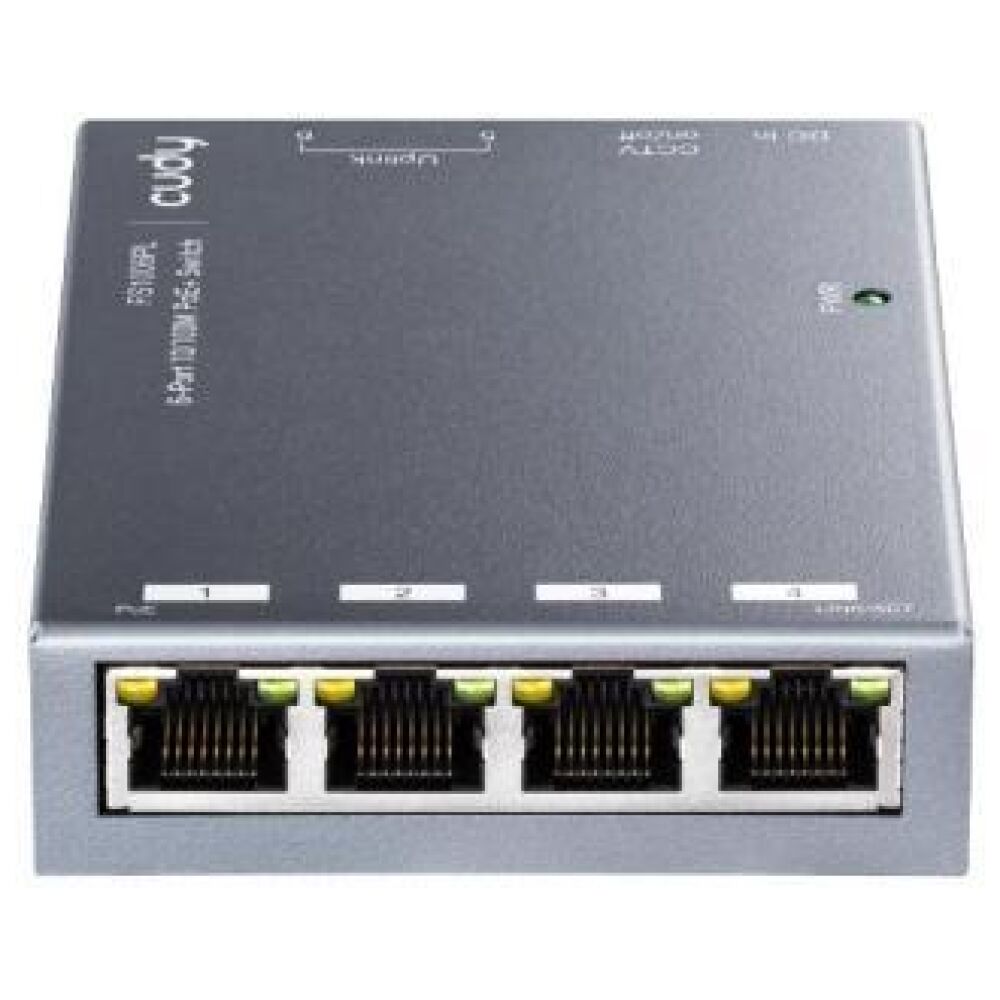 CUDY FS1006P 4+2Port 10/100M PoE+ SWITCH, 60W