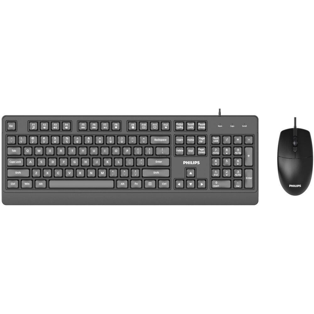 PHILIPS SPT6247 ΕΝΣΥΡΜΑΤΟ ΣΕΤ ΠΛΗΚΤΡΟΛΟΓΙΟ/ΠΟΝΤΙΚΙ, ΜΑΥΡΟ, GR
