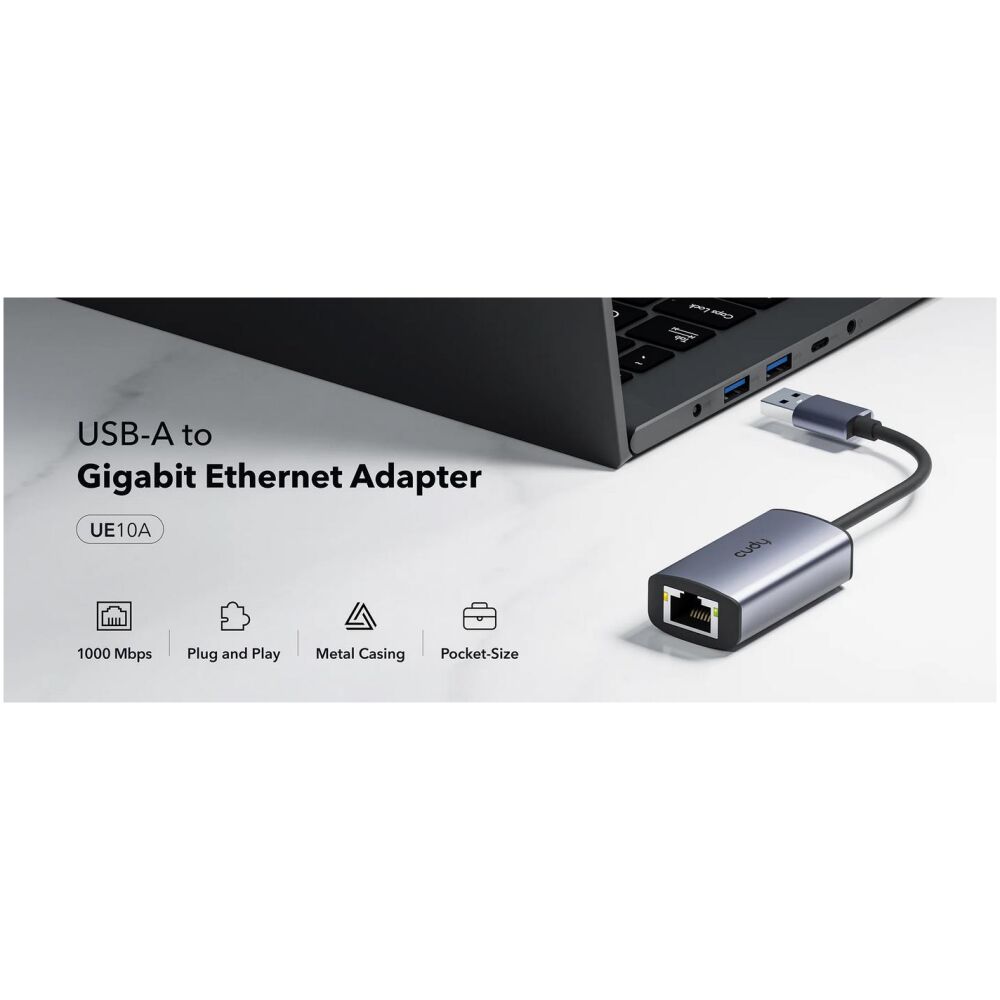 CUDY USB-A TO ETHERNET GIGABIT ADAPTER - Image 4