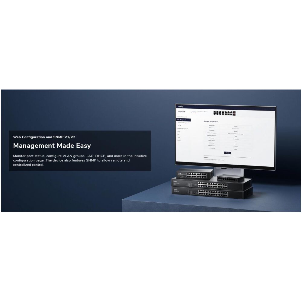 CUDY 8-PORT GIGABIT LIGHT MANAGED SWITCH - Image 4