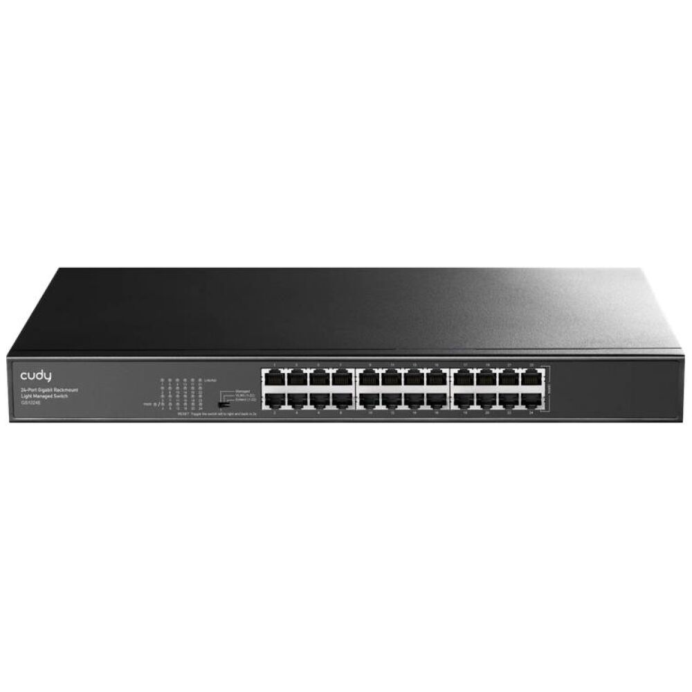 CUDY 24-PORT GIGABIT RACKMOUNT LIGHT MANAGED SWITCH