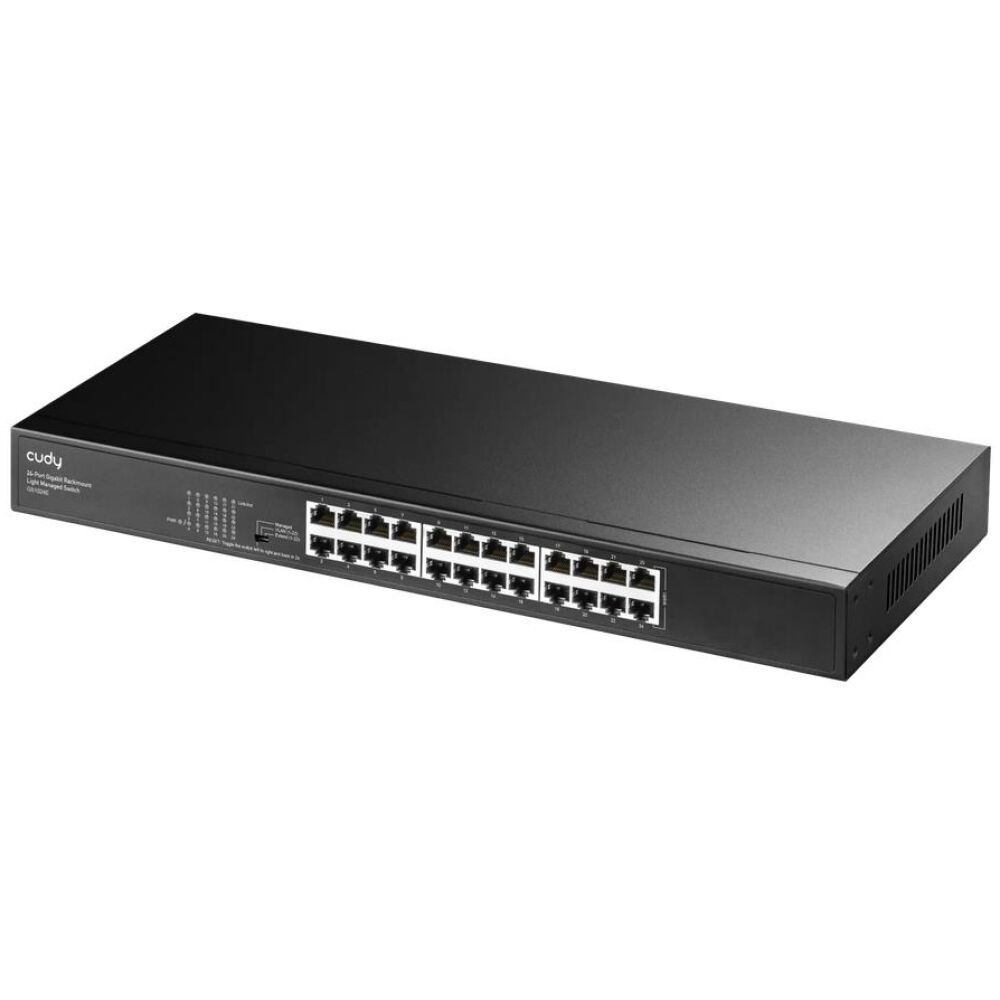 CUDY 24-PORT GIGABIT RACKMOUNT LIGHT MANAGED SWITCH - Image 2