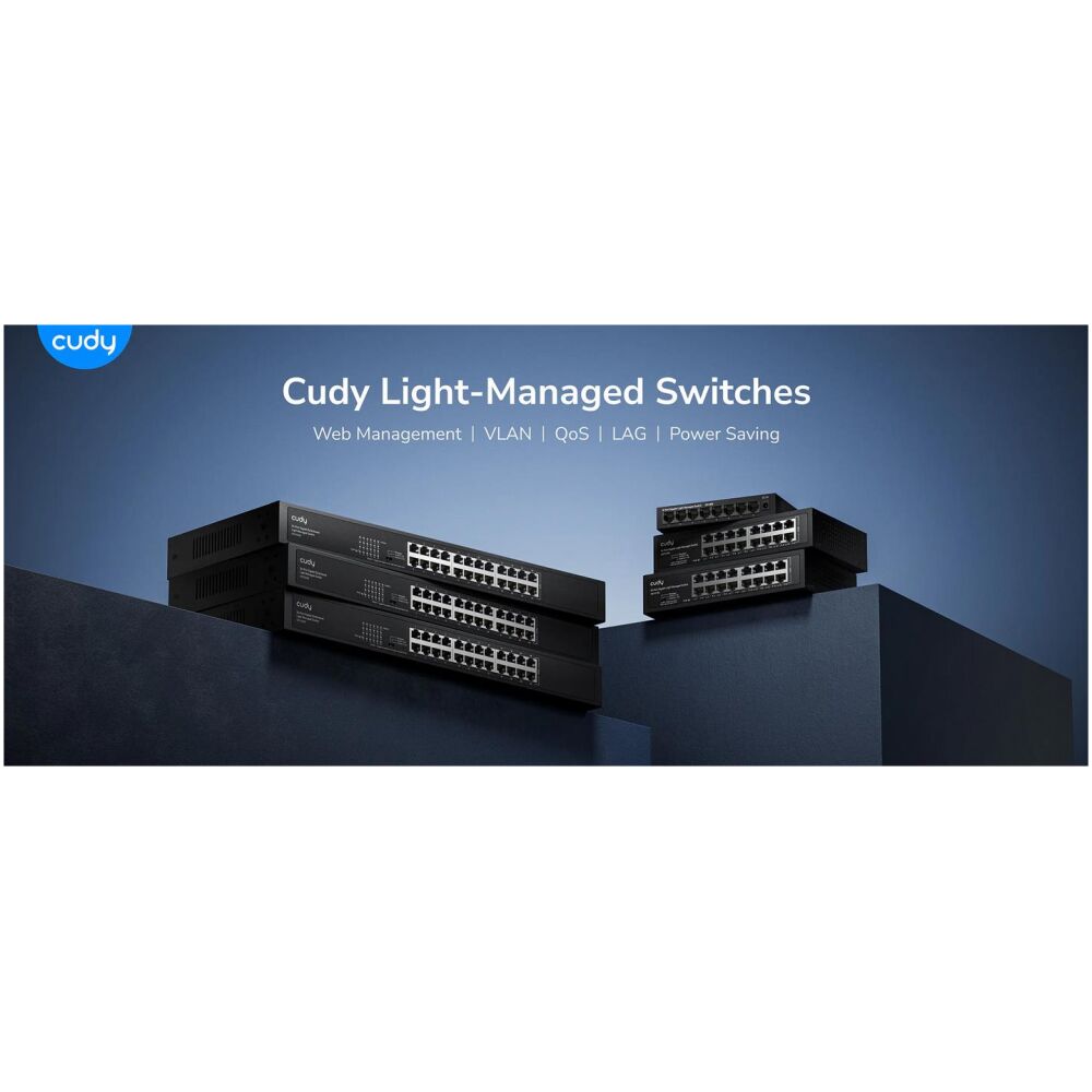 CUDY 24-PORT GIGABIT RACKMOUNT LIGHT MANAGED SWITCH - Image 4