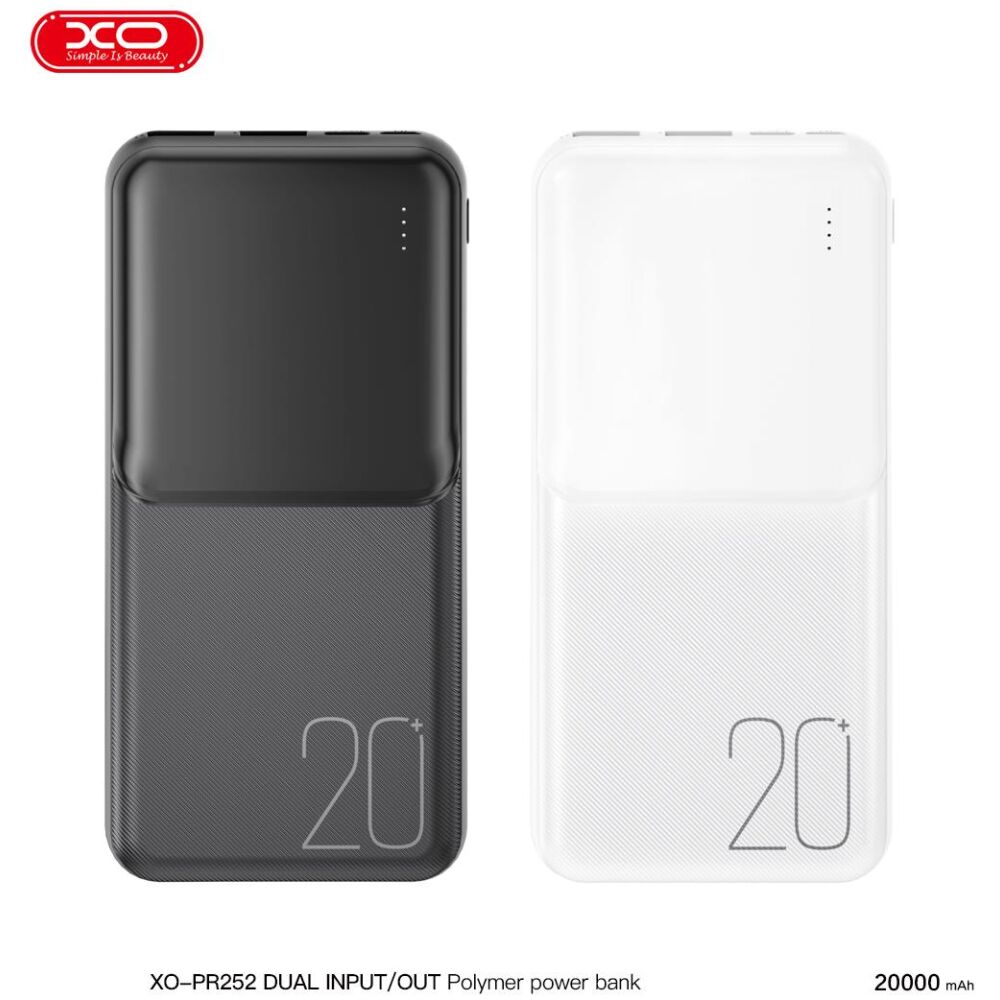 XO PR252 POWERBANK 20000MAH, ΜΑΥΡΟ - Image 2