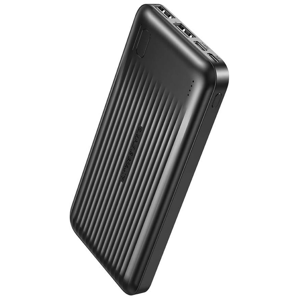 XO PB301 POWER BANK ME LED, 2A, 10000MAH, ΜΑΥΡΟ