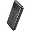 XO PB301 POWER BANK ME LED, 2A, 10000MAH, ΜΑΥΡΟ