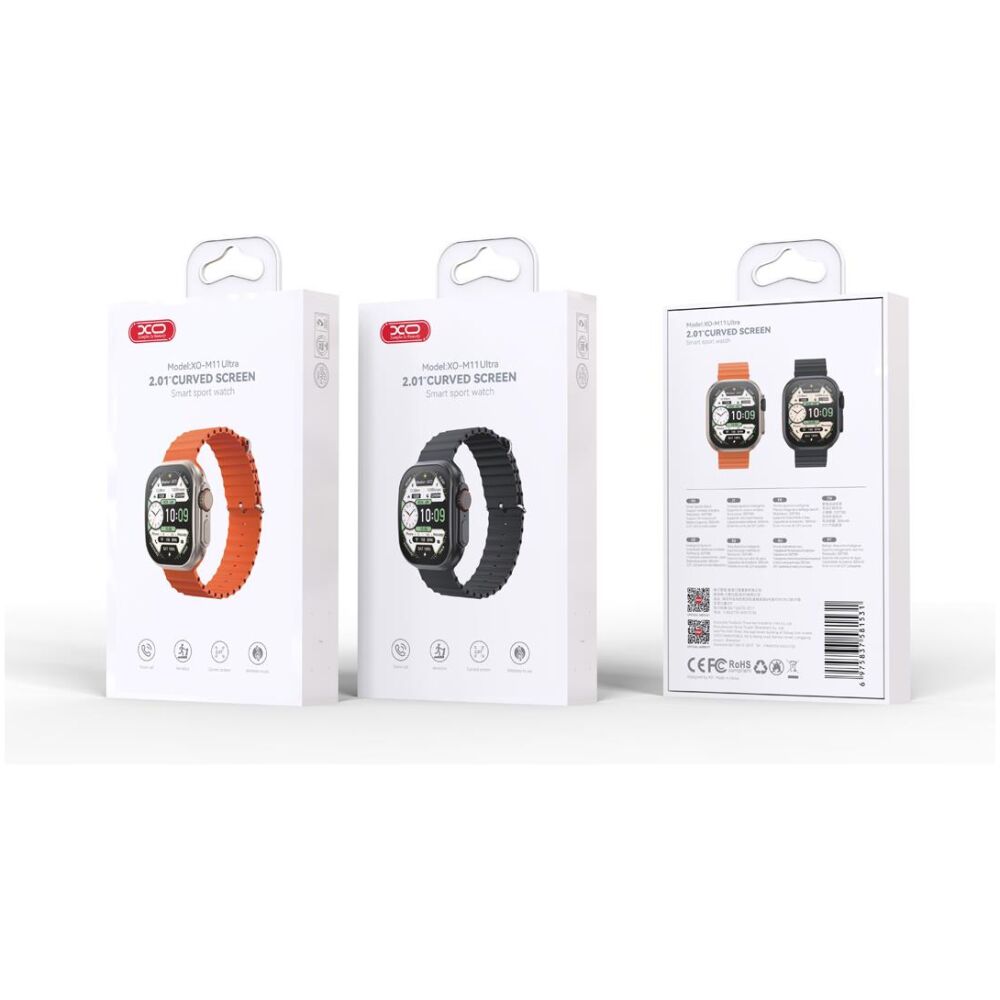 XO M11ULTRA SMART WATCH, ΑΣΥΡΜΑΤΗ ΦΟΡΤΙΣΗ, ΚΛΗΣΗ, ΜΑΥΡΟ - Image 3