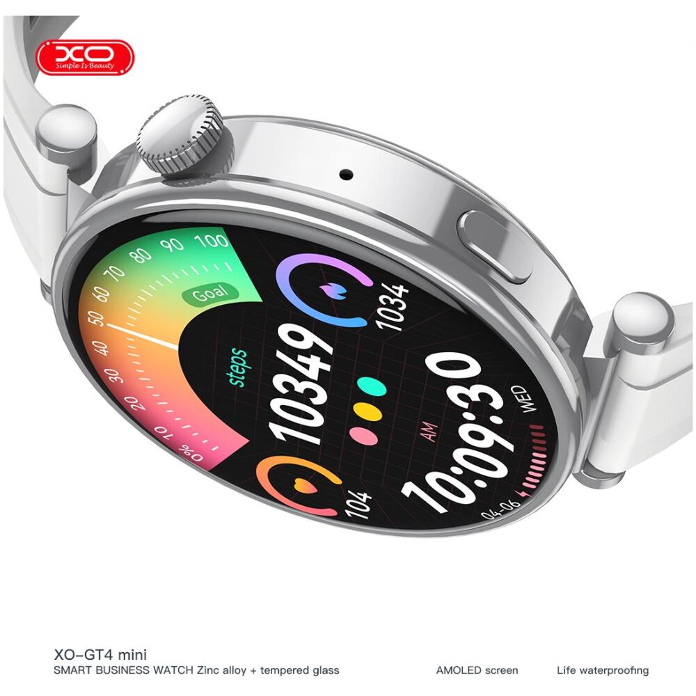 XO GT4 MINI SMART WATCH, AMOLED, ΚΛΗΣΗ, ΑΣΗΜΙ - Image 2