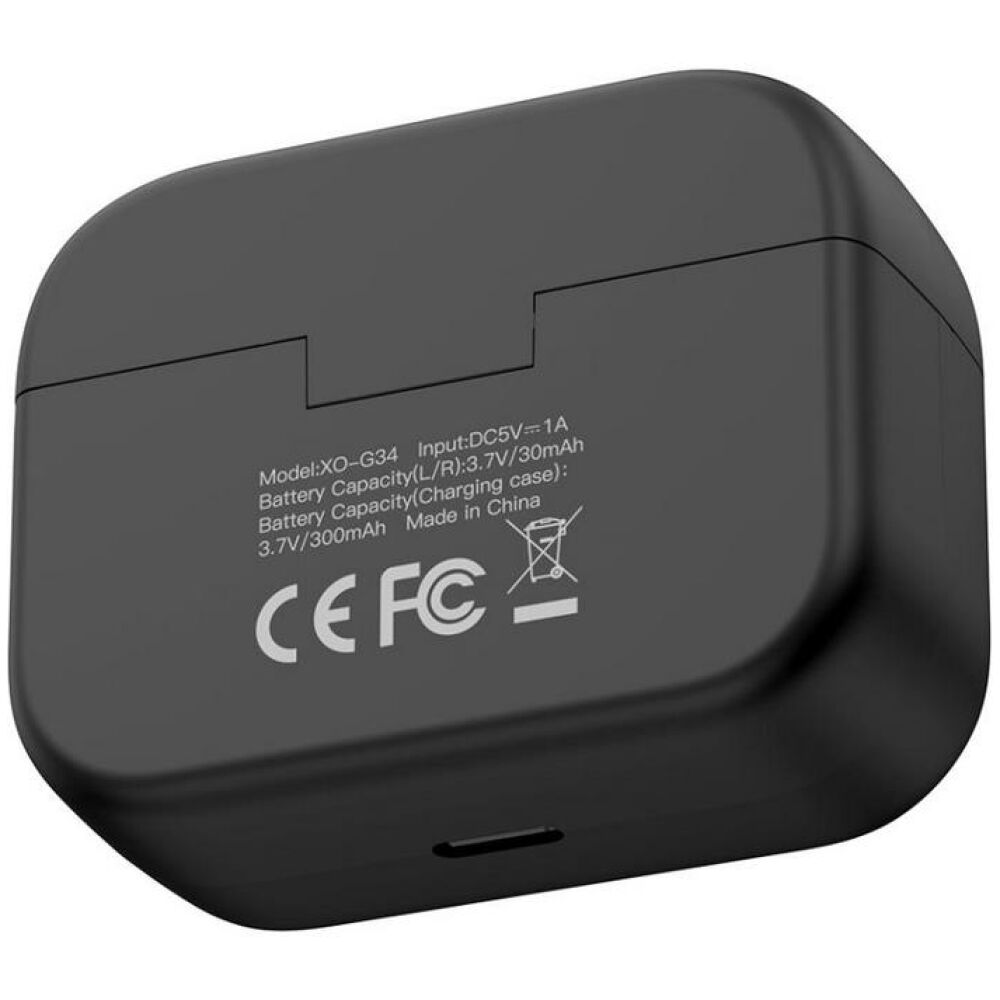 XO G34 STAR POLE DUAL-MIC ANC+ENC NOISE CANCELING, ΑΚΟΥΣΤΙΚΑ, TWS, ΜΑΥΡΟ - Image 3