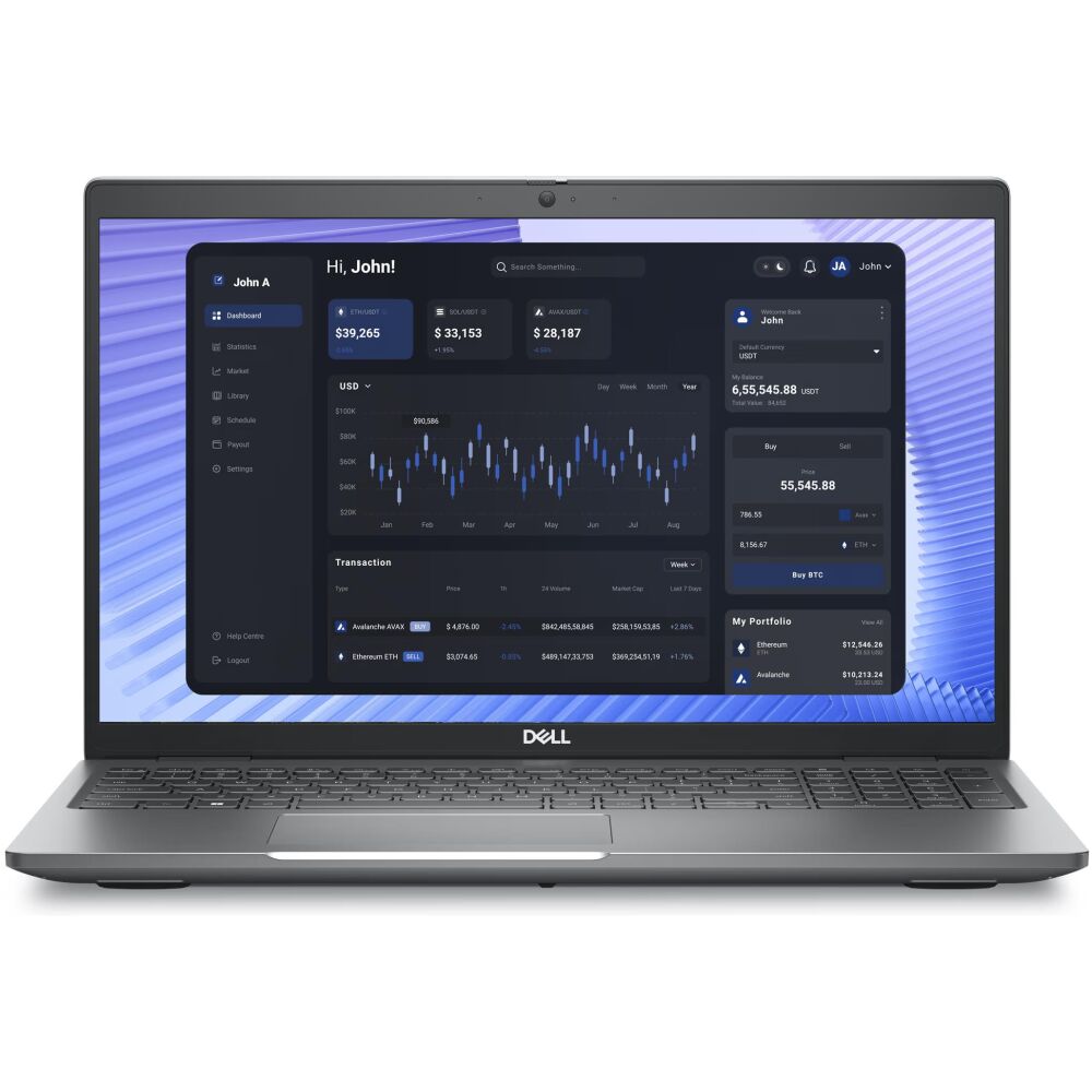 REF NB DELL PRECISION 3590, 15,6”, i5 7200U, 8GB, 256GB SSD, WEBCAM, - GRADE A+