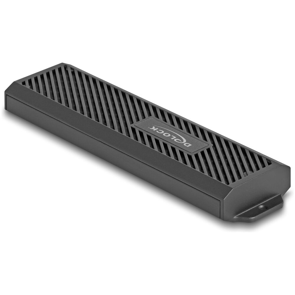 DELOCK θήκη για M.2 NVMe PCIe/SATA SSD 42031, 20Gbps, tool free, μαύρη - Image 4