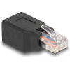 DELOCK αντάπτορας RJ45/RJ48/RJ50 66991, 10P/10C pin out 1:1, μαύρος