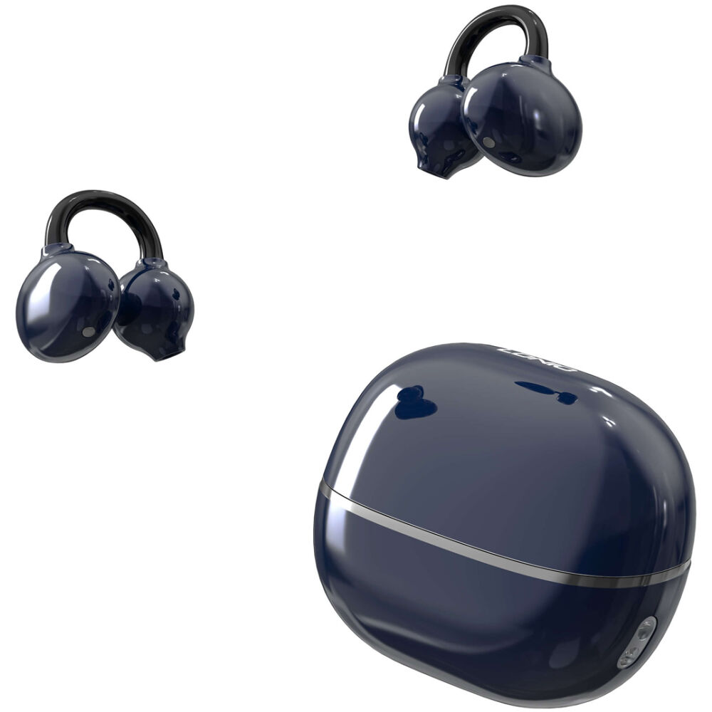 LDNIO earphones με θήκη φόρτισης T09, OWS, Φ10mm, 35/400mAh, μπλε - Image 7