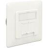DELOCK Modular Wall Outlet Δικτύου, Cat.6A, 2x LSA, 2 Port