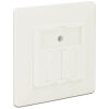 DELOCK Wall Outlet για Keystone 86219, 2 Port