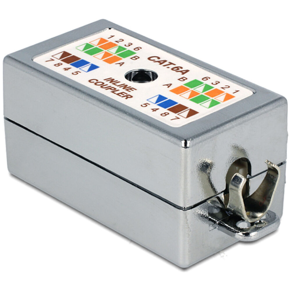DELOCK κυτίο σύνδεσης καλωδίων δικτύου 86243, Cat 6A LSA, STP, tool-free