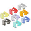DELOCK clip επιδιόρθωσης RJ45 86420, 8 χρώματα, 16τμχ