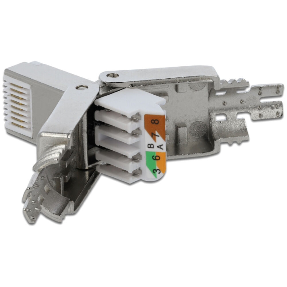 DELOCK βύσμα RJ45 CAT 6A STP 86477, tool-free, ασημί - Image 3