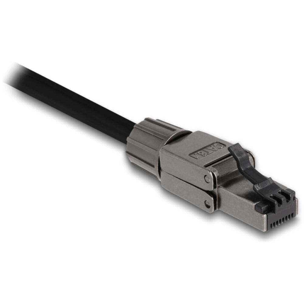 DELOCK βύσμα RJ45 CAT 8.1 STP 86514, tool-free, γκρι - Image 2