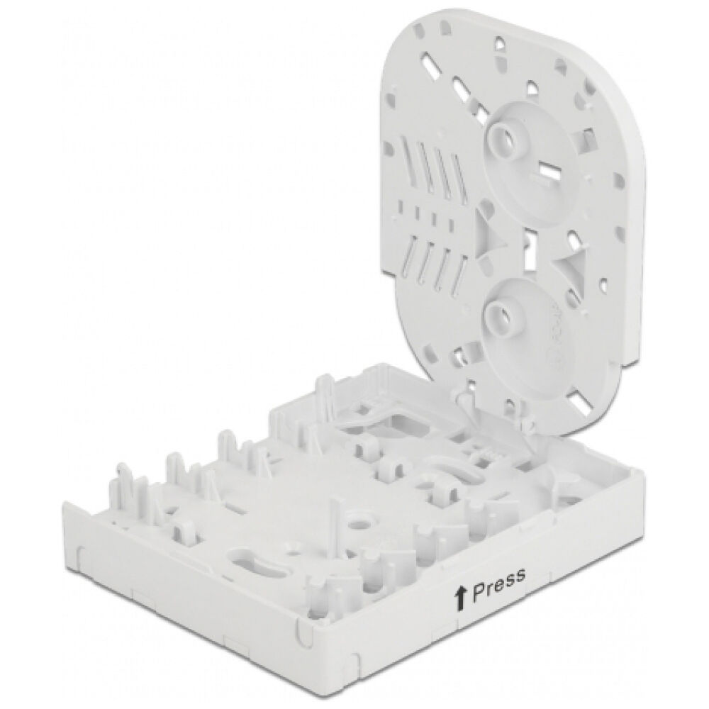 DELOCK κυτίο σύνδεσης οπτικών ινών 86843, 4x SC Simplex/LC Dublex, λευκό - Image 4