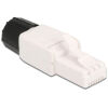 DELOCK βύσμα RJ45 CAT 6A UTP 86978, tool-free, λευκό