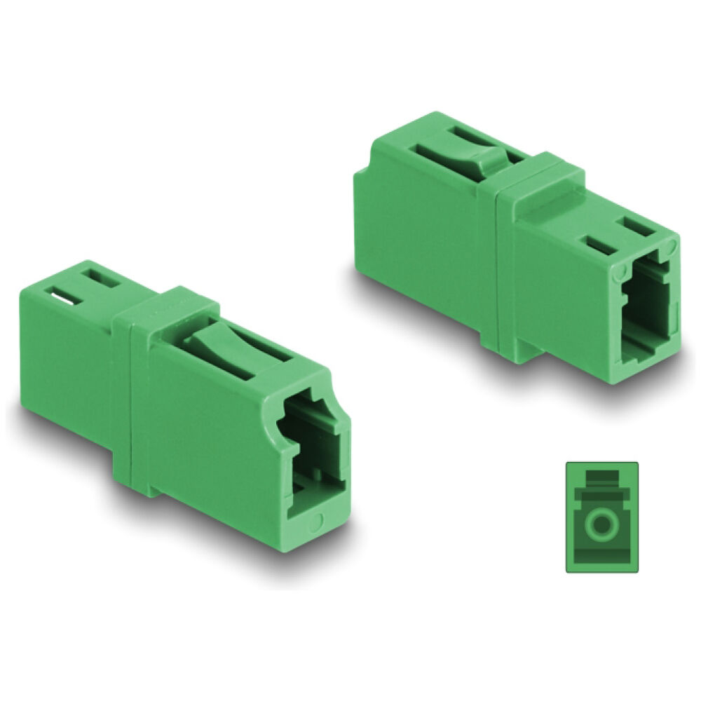 DELOCK σύνδεσμος οπτικής ίνας LC Simplex 87984, πράσινος - Image 2