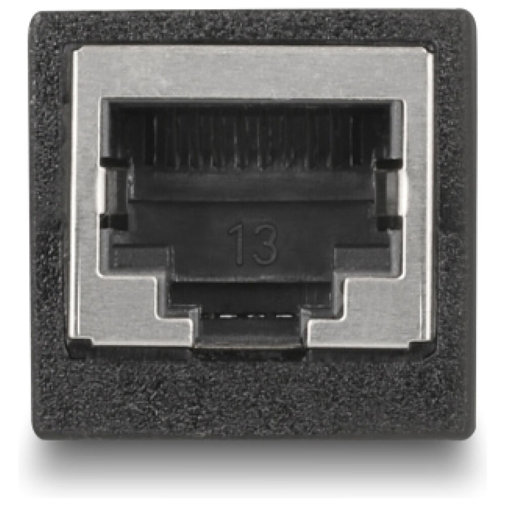 DELOCK σύνδεσμος RJ45 88003, θηλυκό σε θηλυκό, Cat.6, μαύρος - Image 2