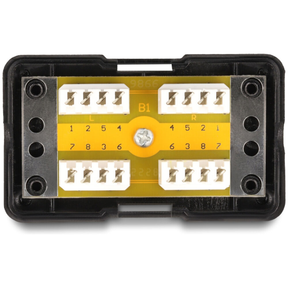 DELOCK κυτίο σύνδεσης καλωδίων δικτύου 88132, Cat 6 LSA, 250MHz - Image 2