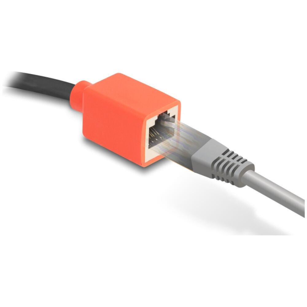 DELOCK αντάπτορας αποτροπής φθοράς RJ45 88197, CAT 6A S/FTP, 20cm - Image 2