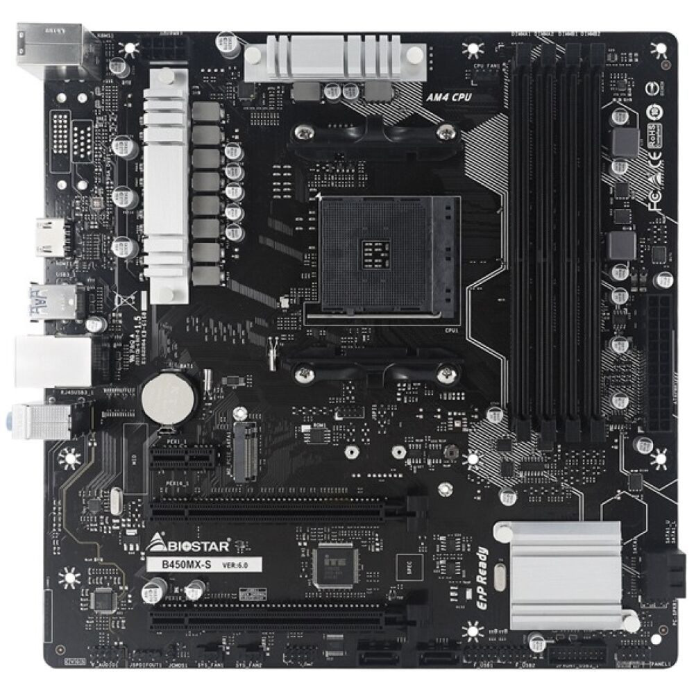 BIOSTAR μητρική B450MX-S, 4x DDR4, AM4, uATX, GbE LAN, 7.1CH, Ver. 6.0 - Image 3