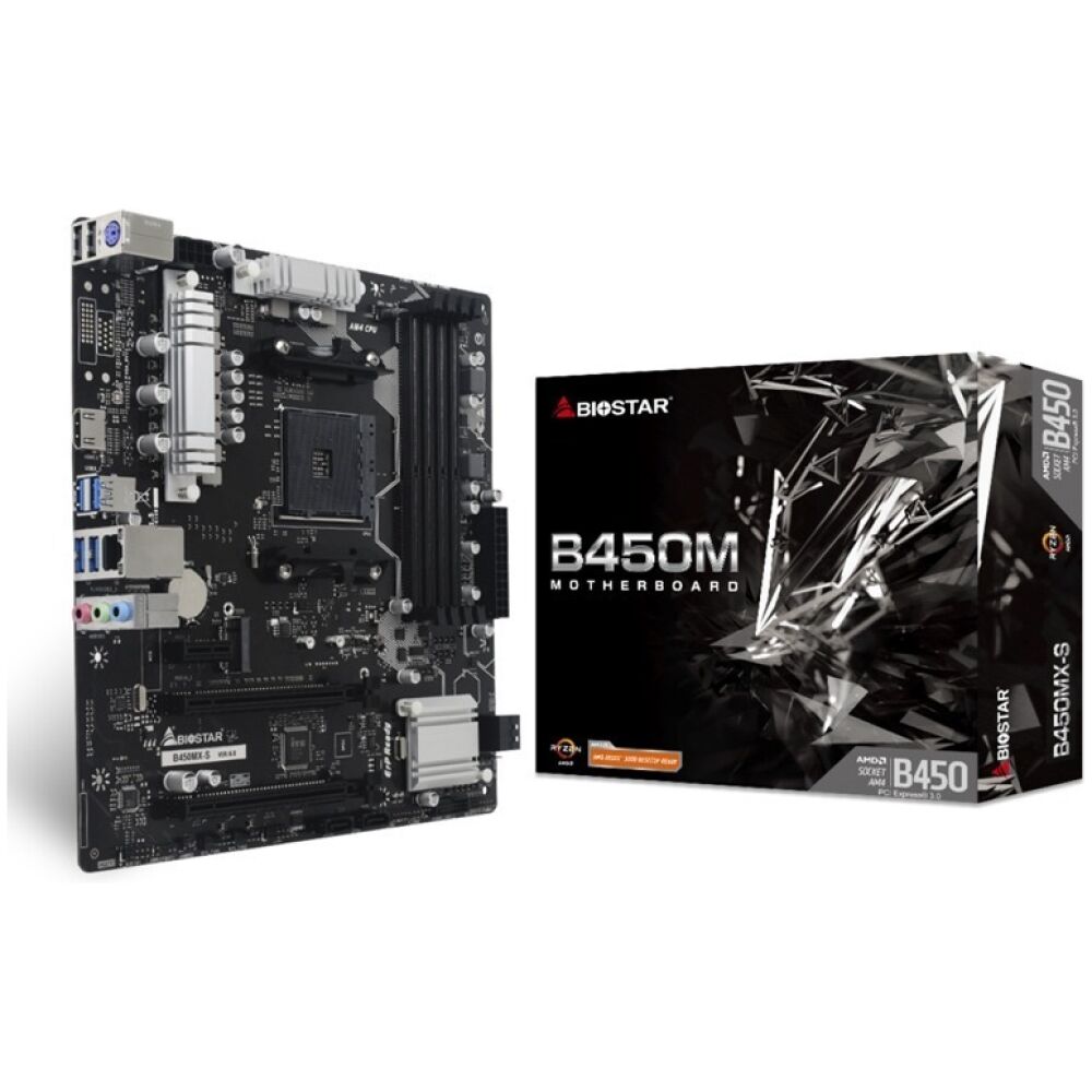 BIOSTAR μητρική B450MX-S, 4x DDR4, AM4, uATX, GbE LAN, 7.1CH, Ver. 6.0 - Image 4