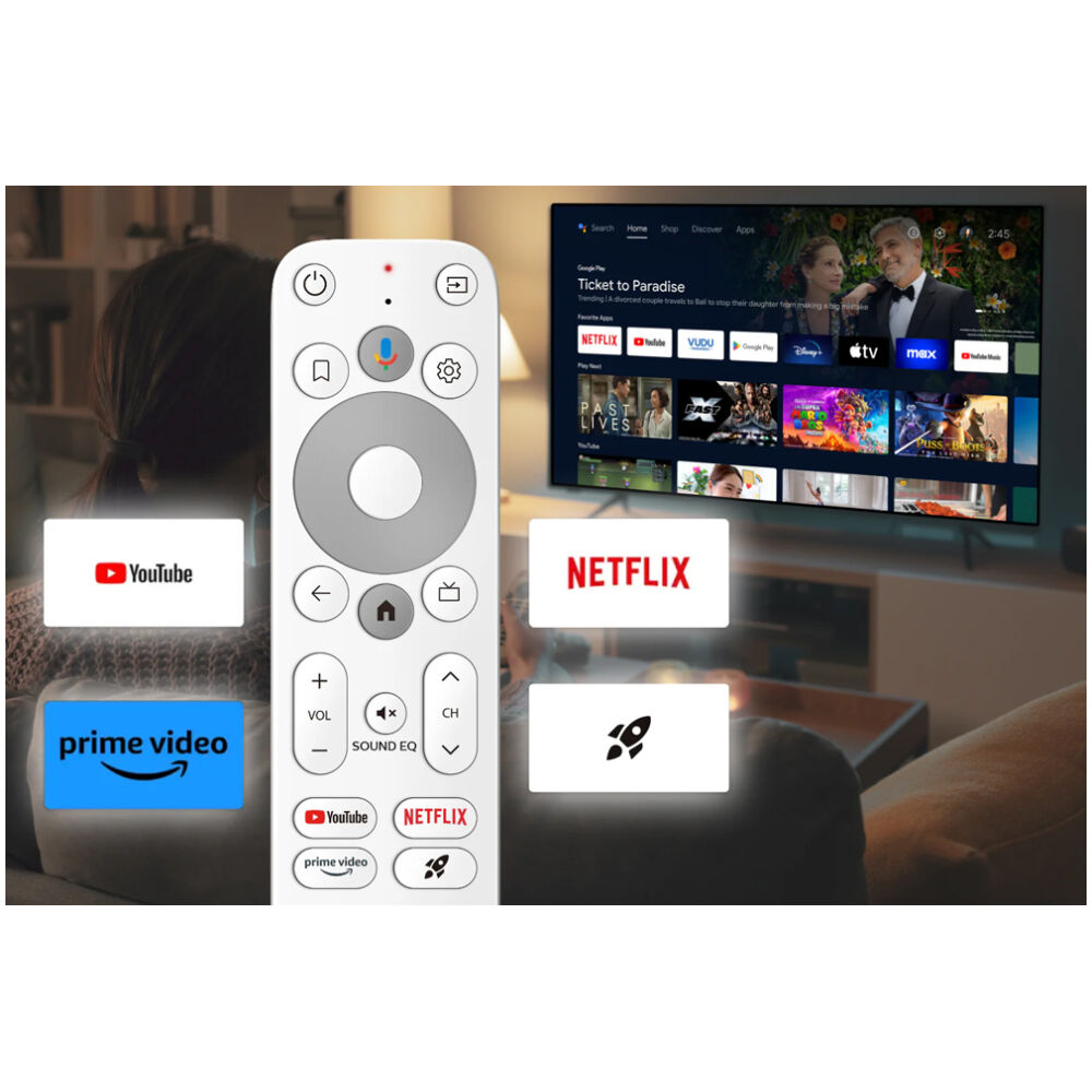 HOMATICS TV Stick HD, 1080p, 1/32GB, WiFi, Google/Netflix πιστοποίηση, Android 11 - Image 4