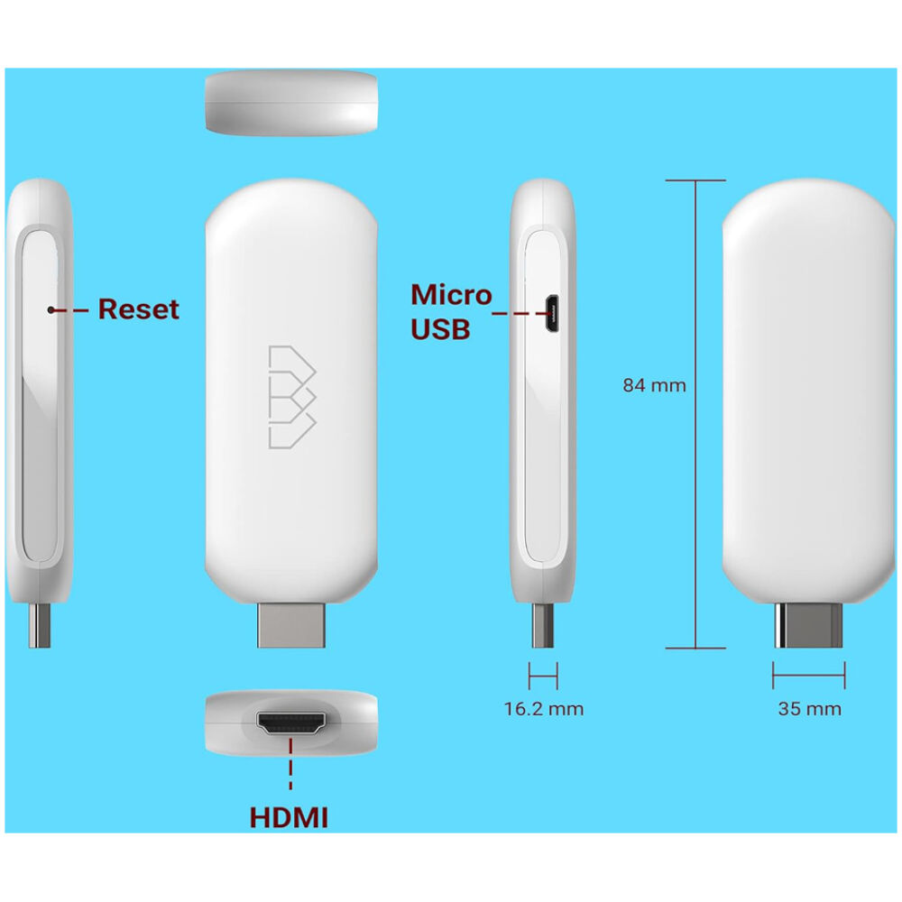 HOMATICS TV Stick HD, 1080p, 1/32GB, WiFi, Google/Netflix πιστοποίηση, Android 11 - Image 5