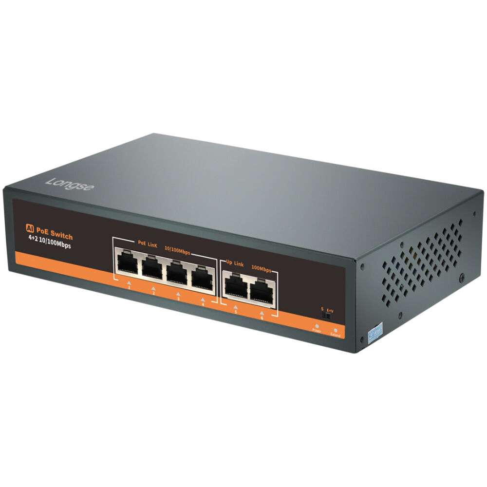 LONGSE PoE switch HT42FA με 4x LAN & 2x WAN θύρες, 10/100Mbps - Image 3