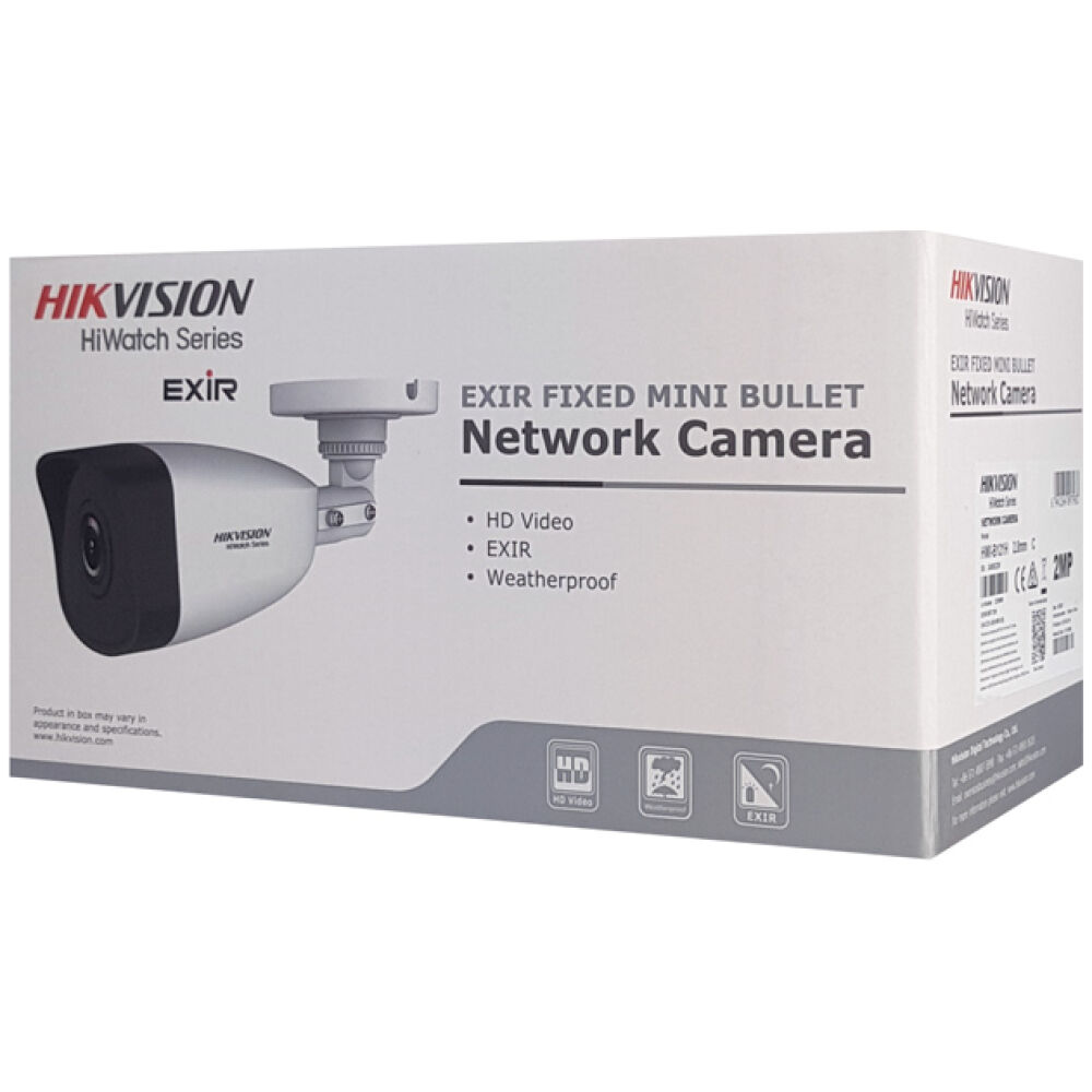 HIKVISION HIWATCH IP κάμερα HWI-B140H, 2.8mm, 4MP, Η.265, IP67, PoE - Image 3