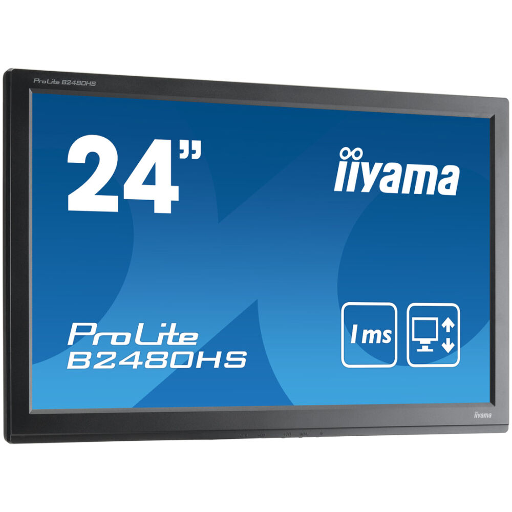 IIYAMA used οθόνη B2480H LED, 24" 1920x1080, VGA/DVI/HDMI, χωρίς βάση, Grade A