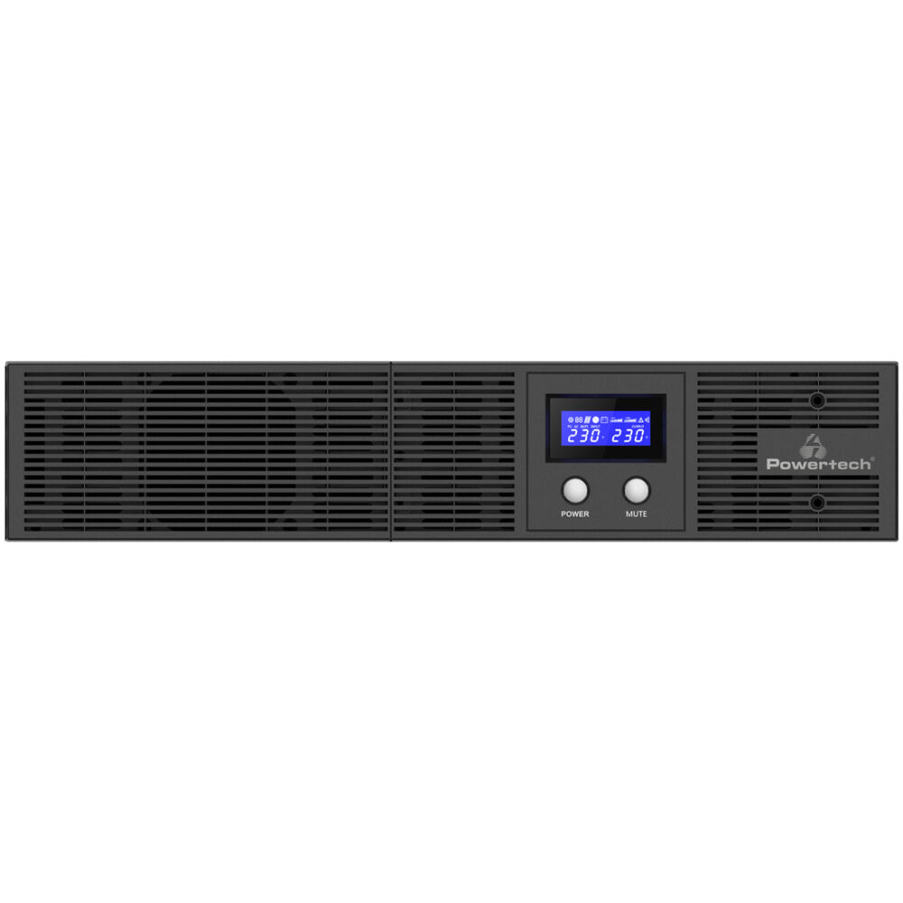 POWERTECH UPS Line Interactive PT-1409 για rack 2U, με οθόνη, 3000VA/2100W, 8x DC output - Image 3