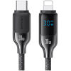 USAMS καλώδιο Lightning σε USB-C SJ741, 30W, 480Mbps, 1.2m, μαύρο
