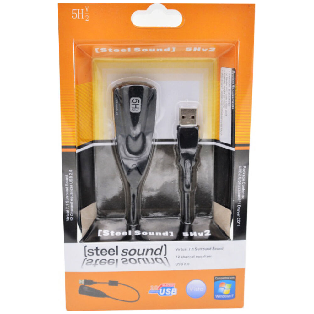 POWERTECH USB κάρτα ήχου SLOT-021, 5Hv2, Virtual 7.1 channels - Image 2