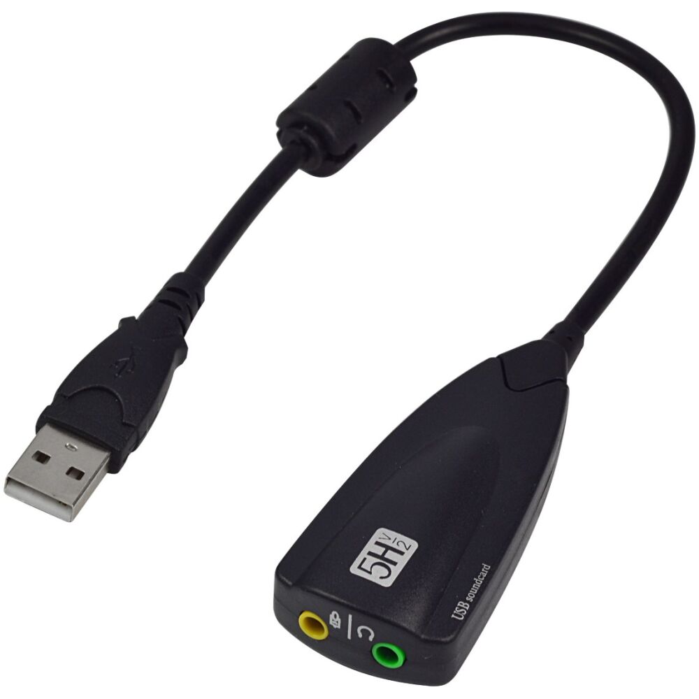 POWERTECH USB κάρτα ήχου SLOT-021, 5Hv2, Virtual 7.1 channels