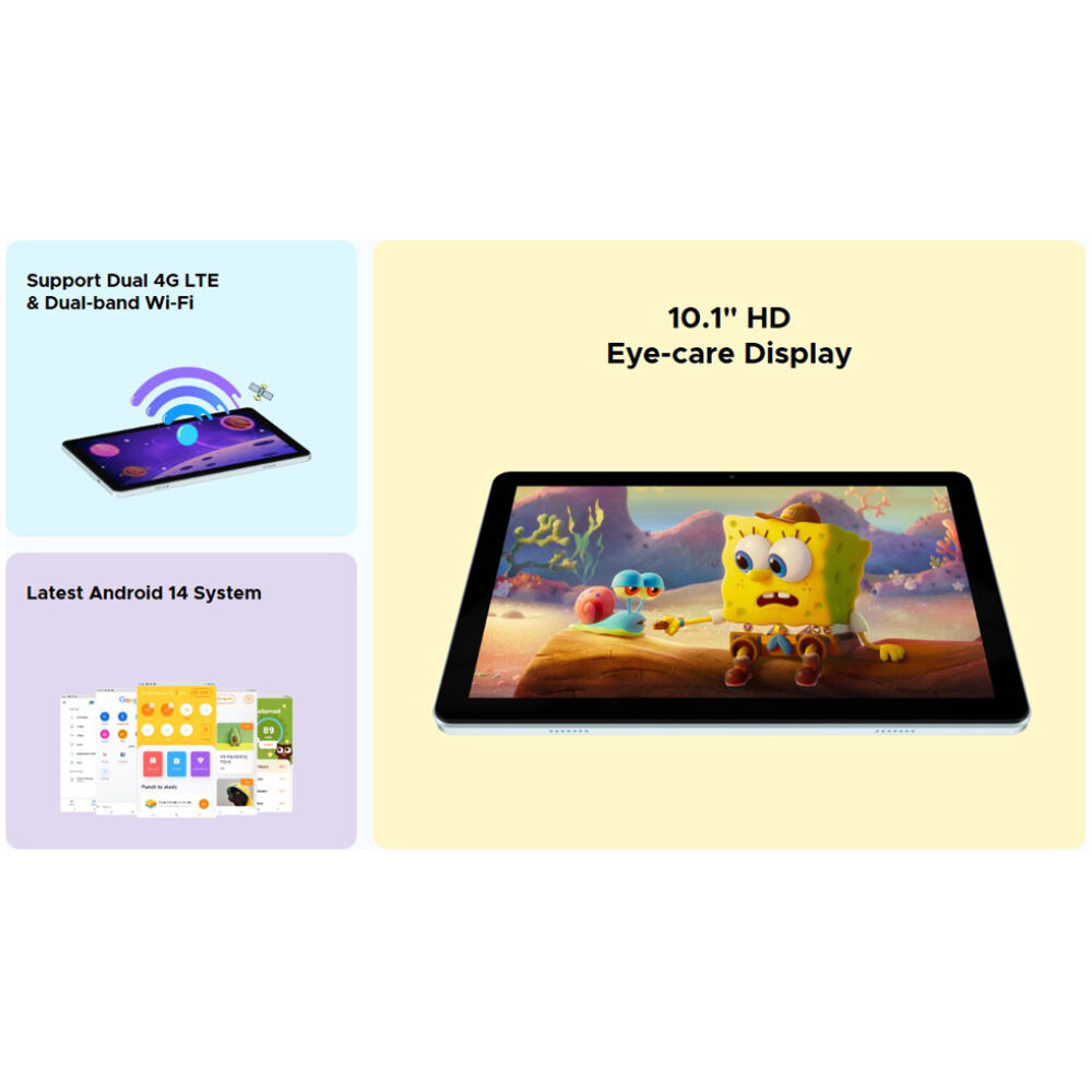 DOOGEE tablet T10W με πληκτρολόγιο/στύλο αφής/θήκη, 10.1", 4/128GB, 4G, Android 14, 8000mAh, μπλε - Image 2