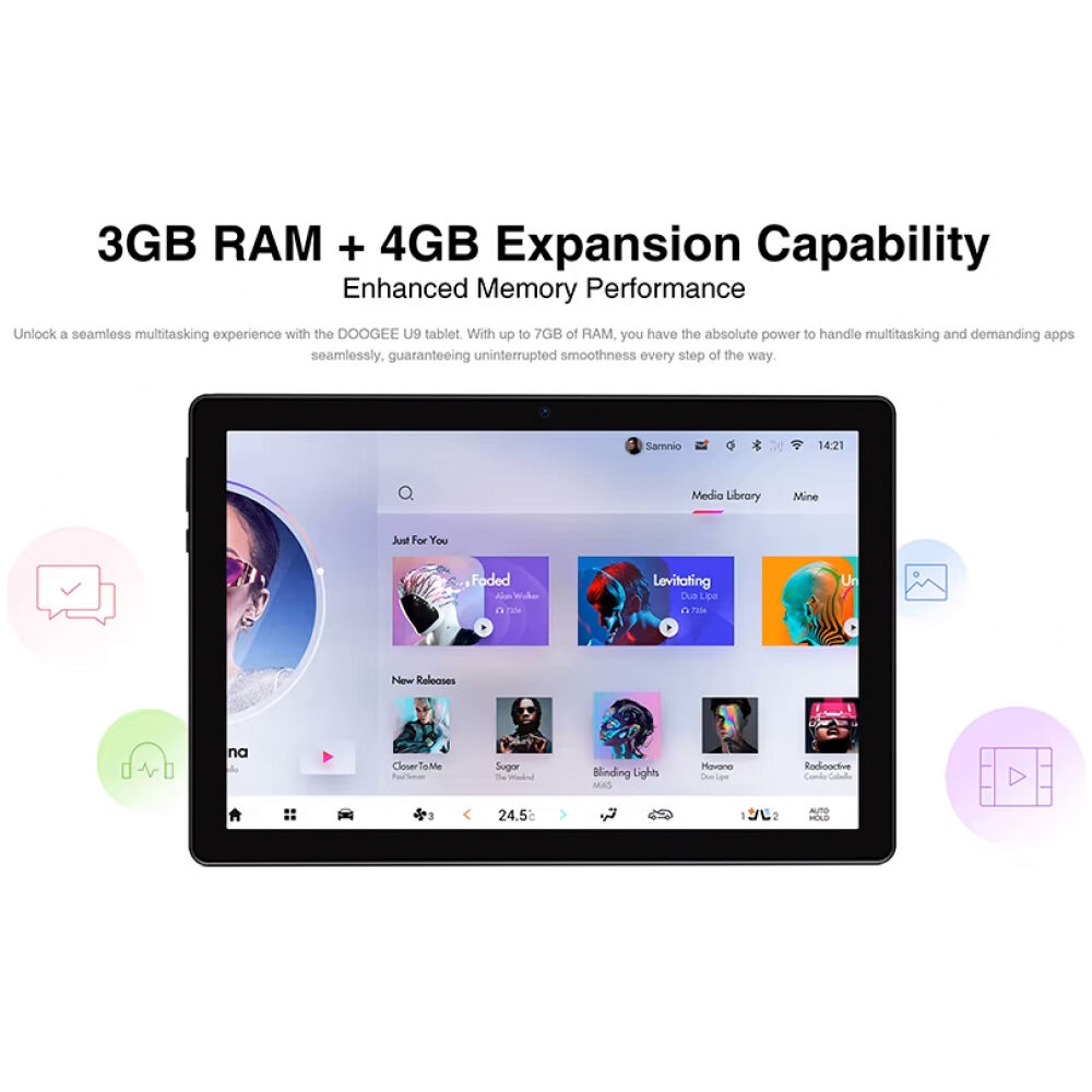 DOOGEE tablet U9, 10.1", 3/64GB, Android 13, 5060mAh, γκρι - Image 6
