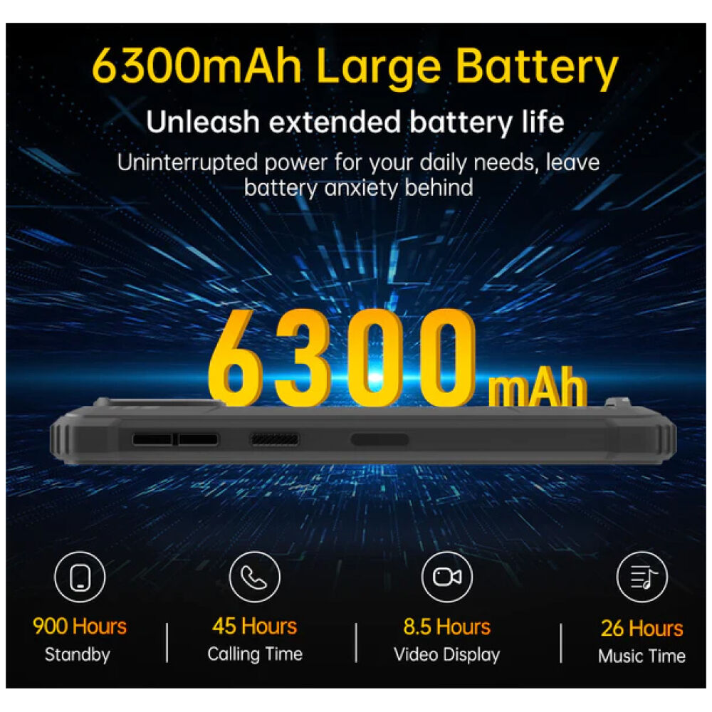 OUKITEL smartphone WP32, 6", 4/128GB, 6300mAh, IP68/IP69K, πορτοκαλί - Image 3