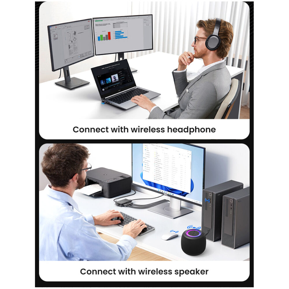 USAMS USB αντάπτορας Bluetooth 5.1 ZB321, μαύρος - Image 4