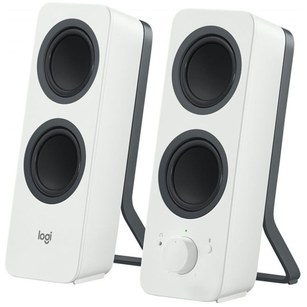 Logitech Z207 2.0 Bluetooth Speakers (White) (LOGZ207)