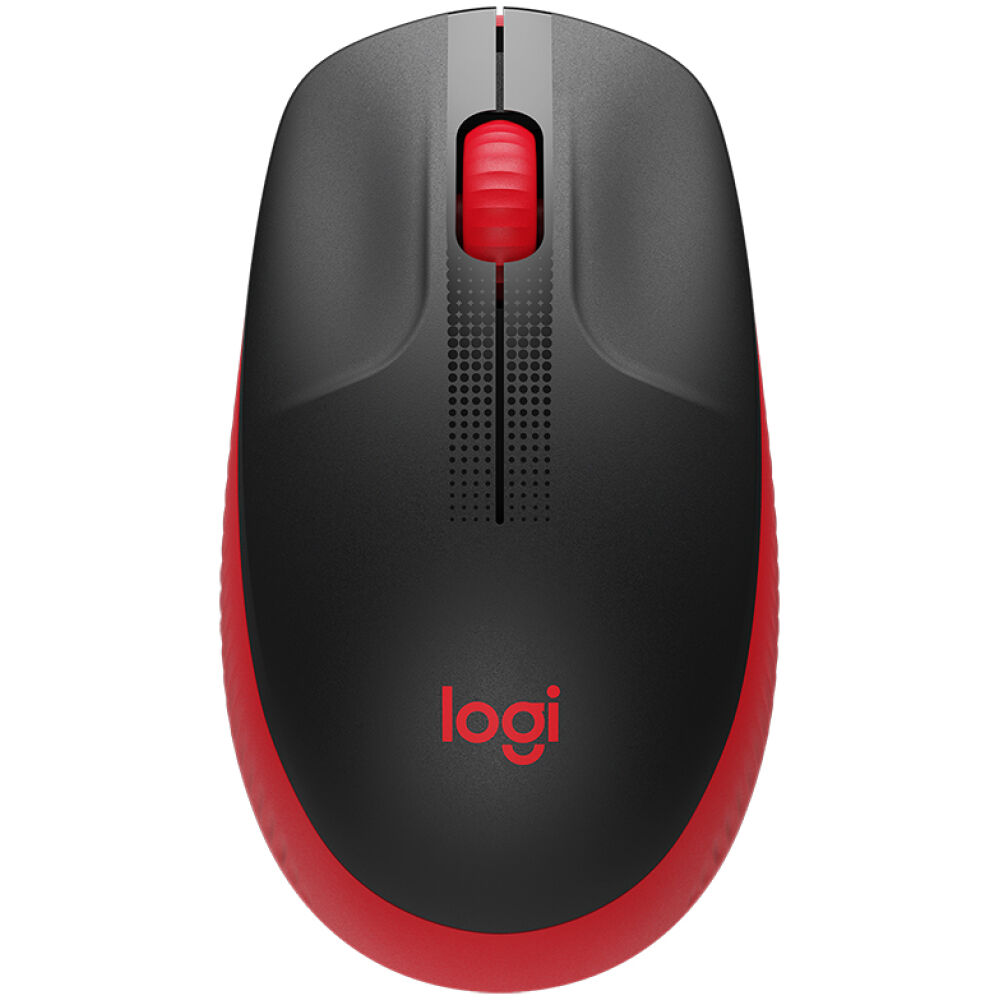 Logitech M190 Full-Size Wireless Mouse Red (910-005908)