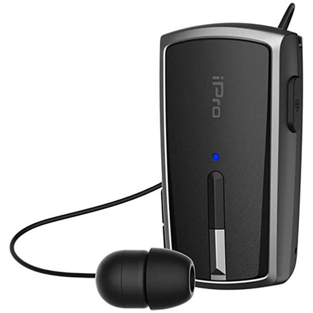 Ακουστικό Bluetooth iPro RH120 Retractable Μαύρο-Γκρι (RH120BGRE) (IPRORH120BGRE)