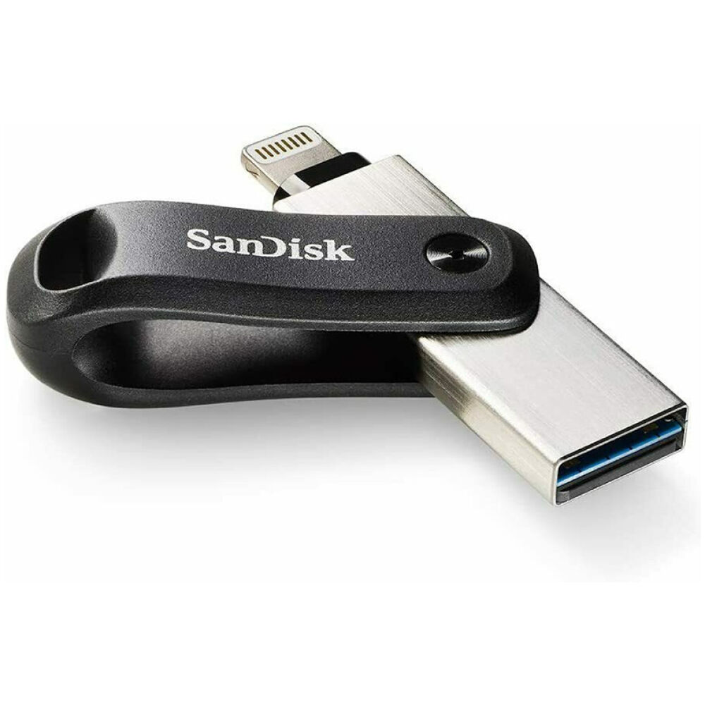 Sandisk iXpand 128GB USB 3.1 Stick με σύνδεση Lightning & USB-A Μαύρο (SDIX60N-128G-GN6NE) (SANSDIX60N-128G-GN6NE)