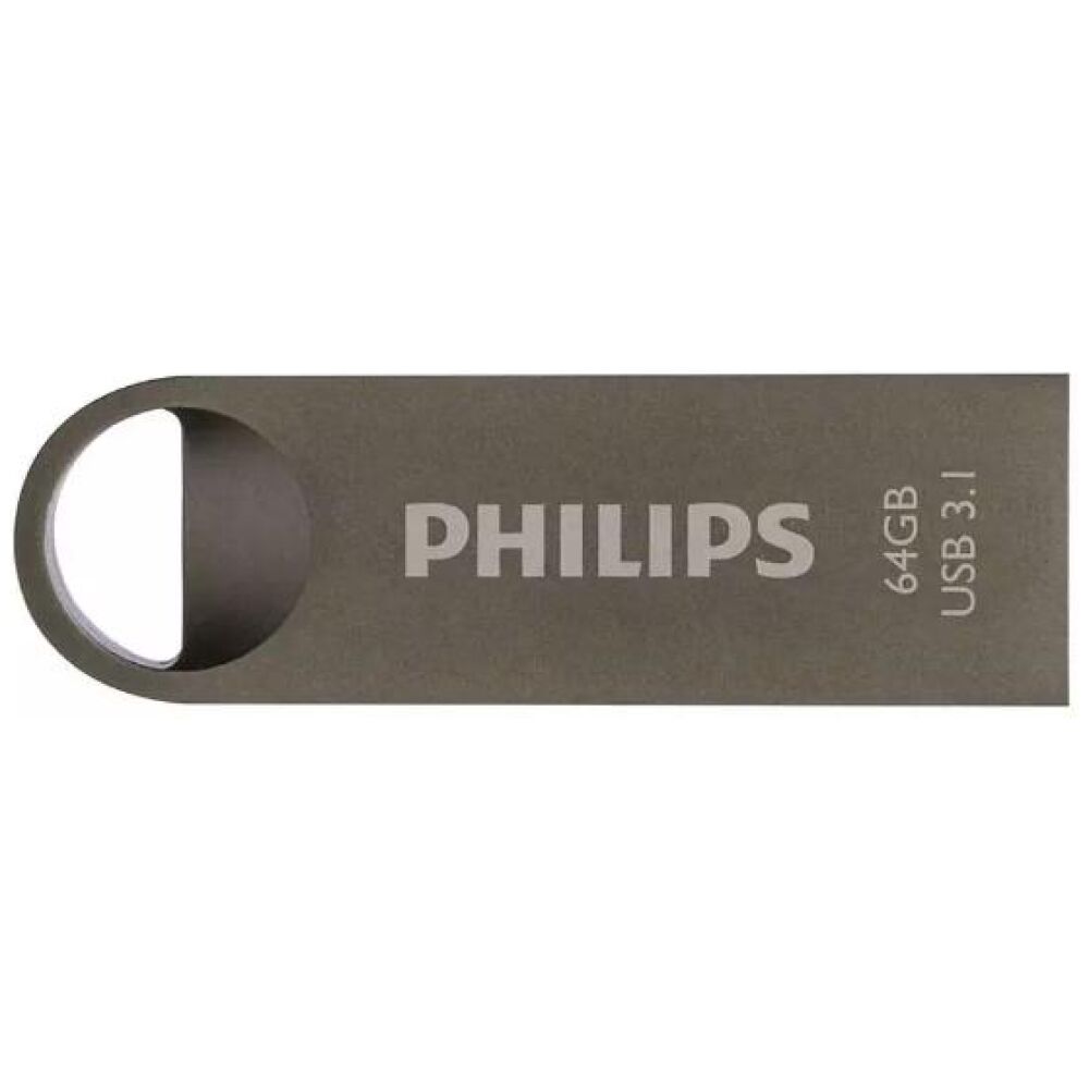 Philips Moon 64GB USB 3.1 Stick Ασημί (FM64FD165B/00) (PHIFM64FD165B-00)